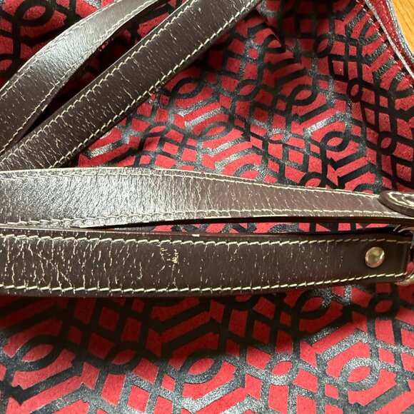 J. McLaughlin Red Printed Shopper Handbag - Picture 16 of 16